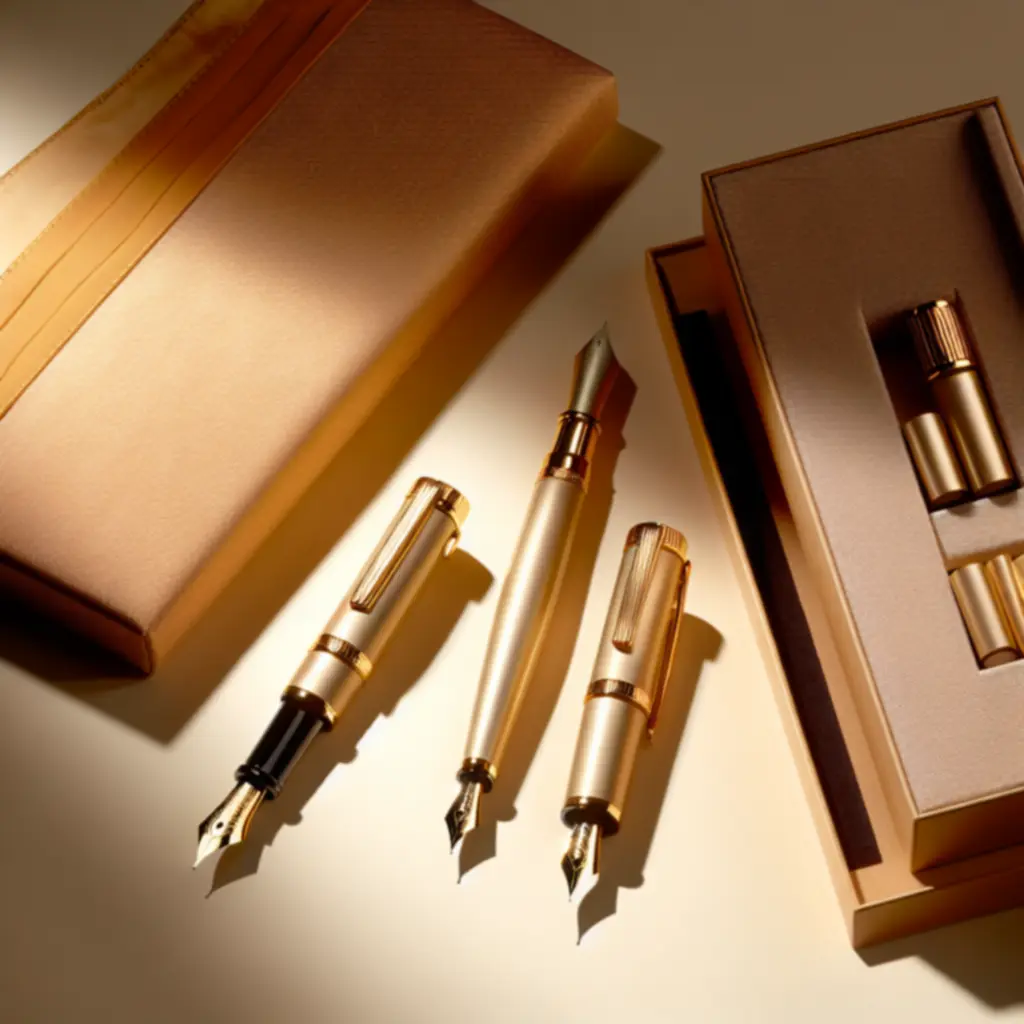 Zestaw kaligraficzny Aurum w złotym wykończeniu