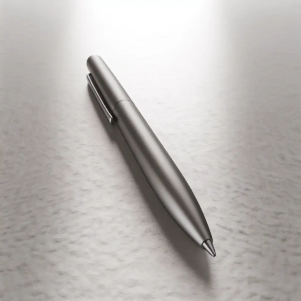 Smukły długopis kulkowy w kolorze grafitowym