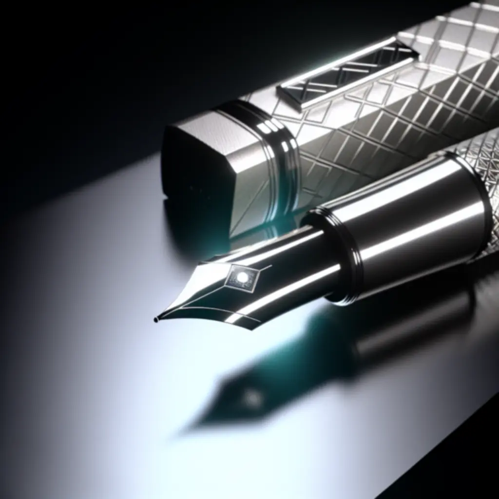 Limitowane pióro wieczne z geometrycznym grawerem