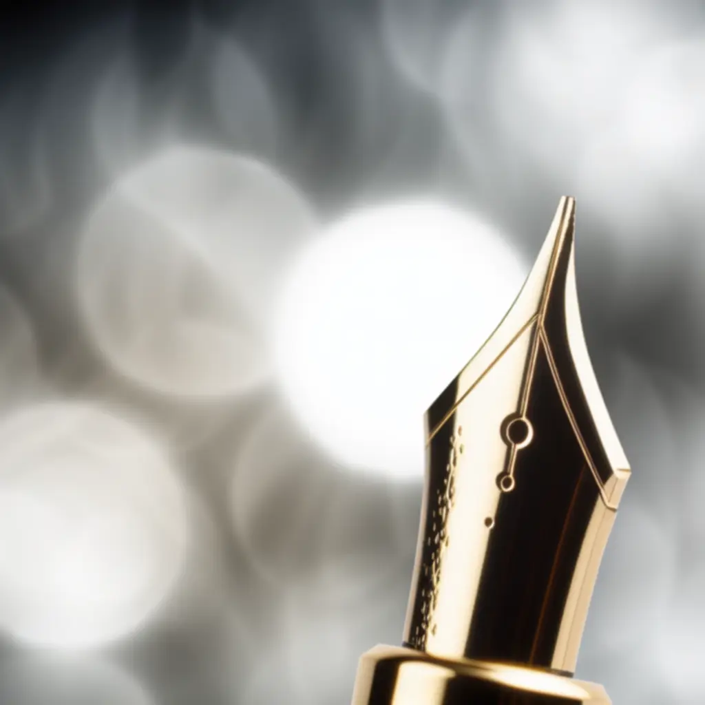 Pióro wieczne PenMarkk Aurum — zbliżenie stalówki