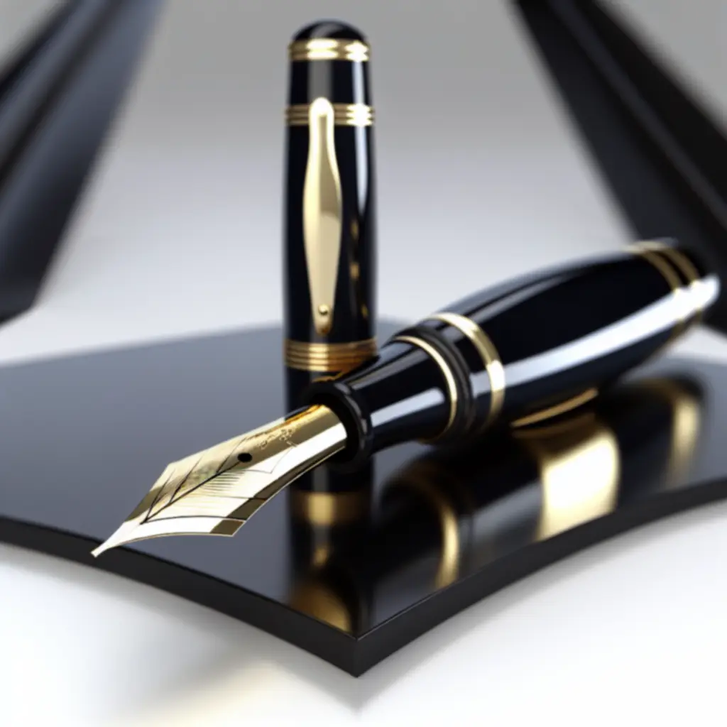 Pióro wieczne Aurora Noir — czarny lakier, złote detale